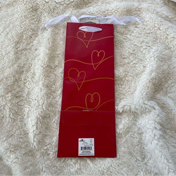 Red and Gold Heart Wine Gift Bags - Set of 10 - NWT - Picture 3 of 4